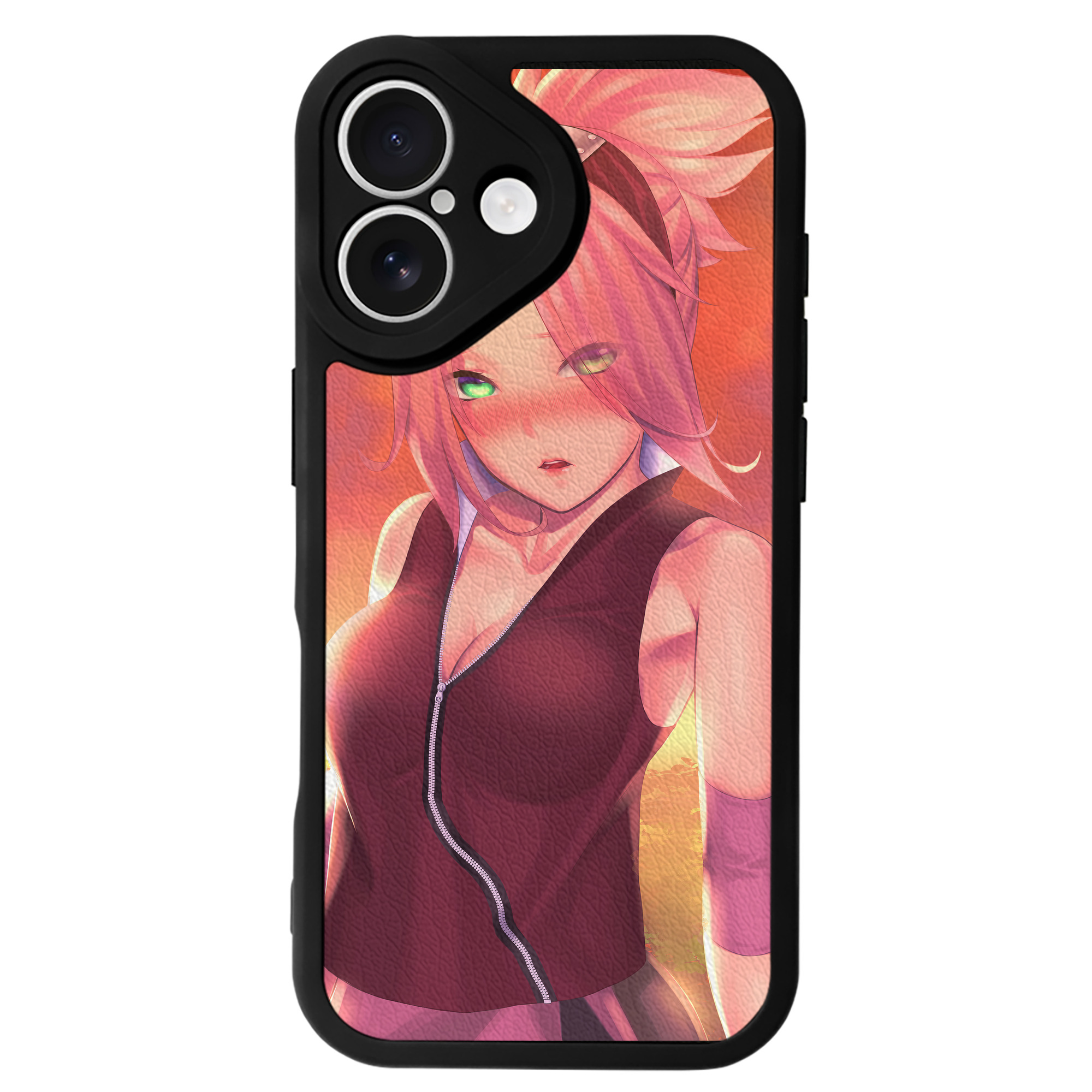 （画像用） NARUTO -ナルト- NARUTO -ナルト- 疾風伝 【iPhone 16シリーズ対応】シリコンスマホケース（レザー調） 材質：シリコン